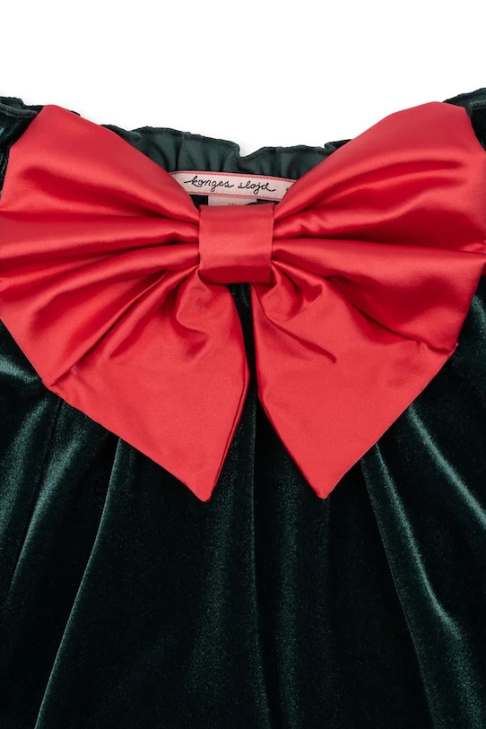 Dziewczynka Konges Sløjd spódnica dziecięca GIA BOW SKIRT GRS KS104304.9BYA zielony