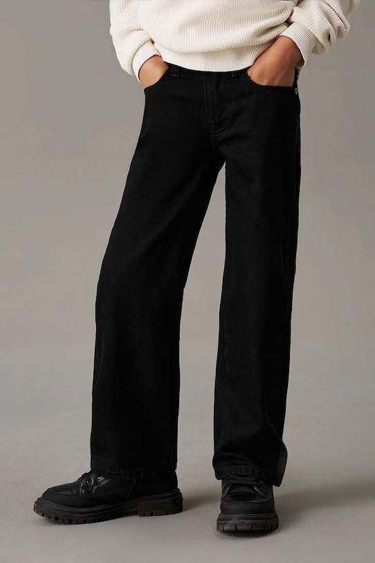 Dětské rifle Calvin Klein Jeans SKATER džíny černá IB0IB02185.9BYA