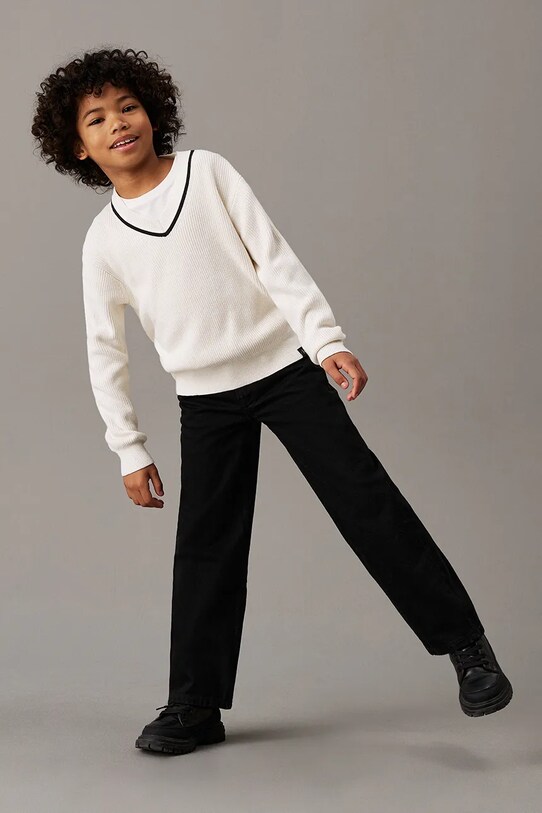 Calvin Klein Jeans jeansy dziecięce SKATER IB0IB02185.9BYA czarny
