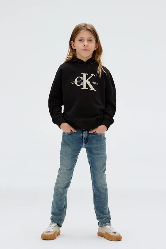 Calvin Klein Jeans jeansy dziecięce SLIM Planet friendly niebieski IB0IB02189.116.9BYA