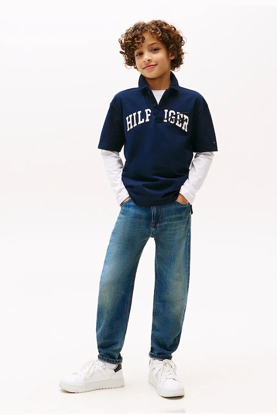 Tommy Hilfiger jeansy dziecięce ARCHIVE EMB jeansy niebieski KB0KB09710.9BYA