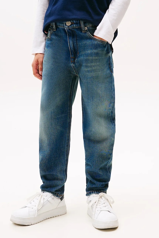 Tommy Hilfiger jeansy dziecięce ARCHIVE EMB KB0KB09710.9BYA niebieski