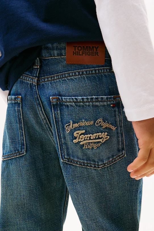 Chłopiec Tommy Hilfiger jeansy dziecięce ARCHIVE EMB KB0KB09710.9BYA niebieski