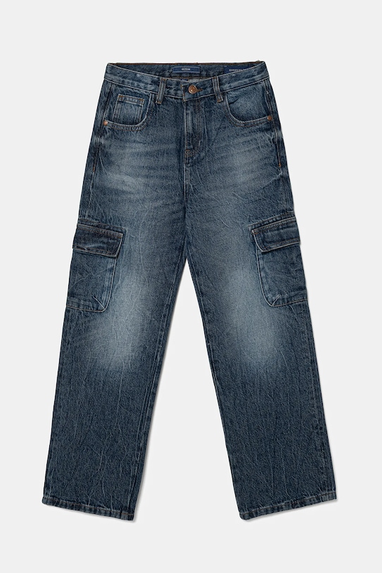 Guess jeansy dziecięce z regulacją niebieski L5YA06.D5D70.9BYA