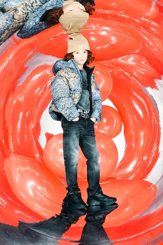 Παιδικά τζιν Diesel D-MAKI-J TROUSERS σκούρο μπλε J02344