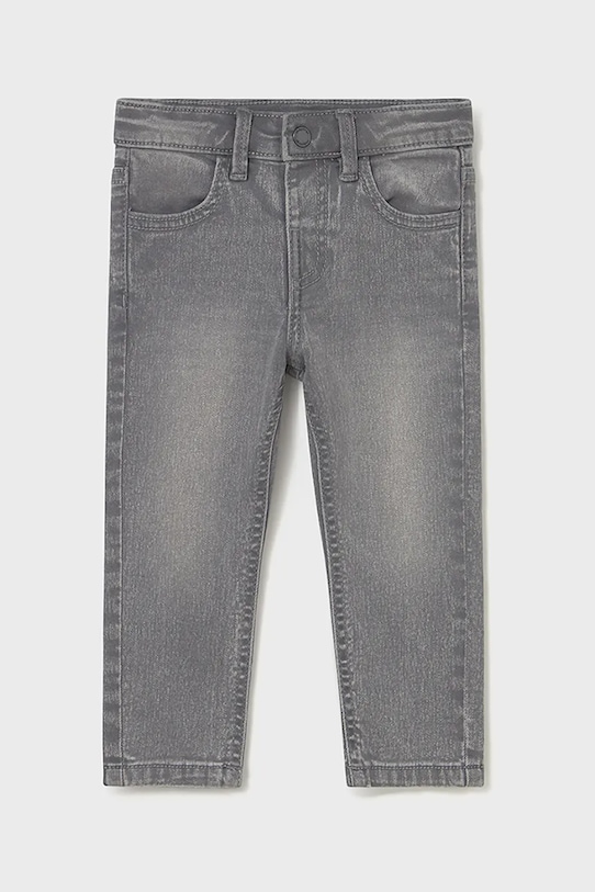 Rifle pre bábätká Mayoral jeans slim fit basic 510.3B.Baby.9BYA sivá AW25