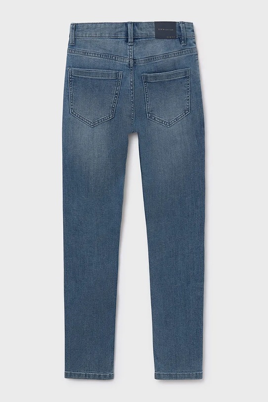Chłopiec Mayoral jeansy dziecięce jeans slim fit basic 516.7A.Junior.9BYA niebieski
