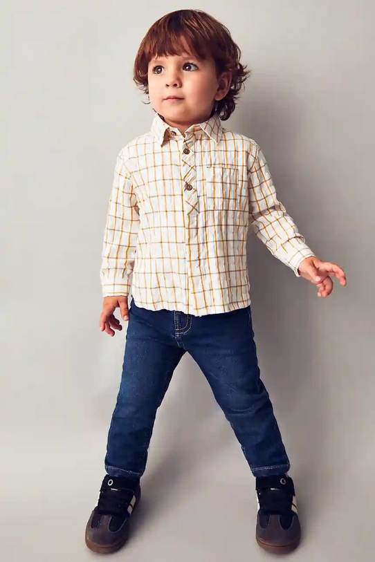 Джинсы для младенцев Mayoral soft denim с регуляцией голубой 2502.3A.Baby.9BYA