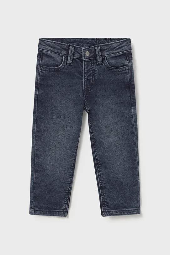 Mayoral jeansy niemowlęce soft denim z regulacją granatowy 2502.3A.Baby.9BYA