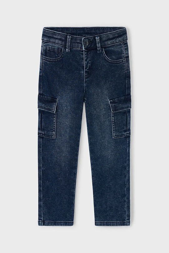 Mayoral jeansy dziecięce soft denim cargo 4563.5D.Mini.9BYA niebieski AW25