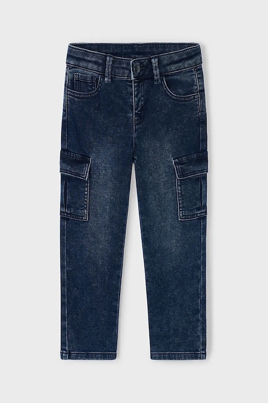 Mayoral jeansy dziecięce soft denim cargo 4563.5D.Mini.9BYA niebieski AW25