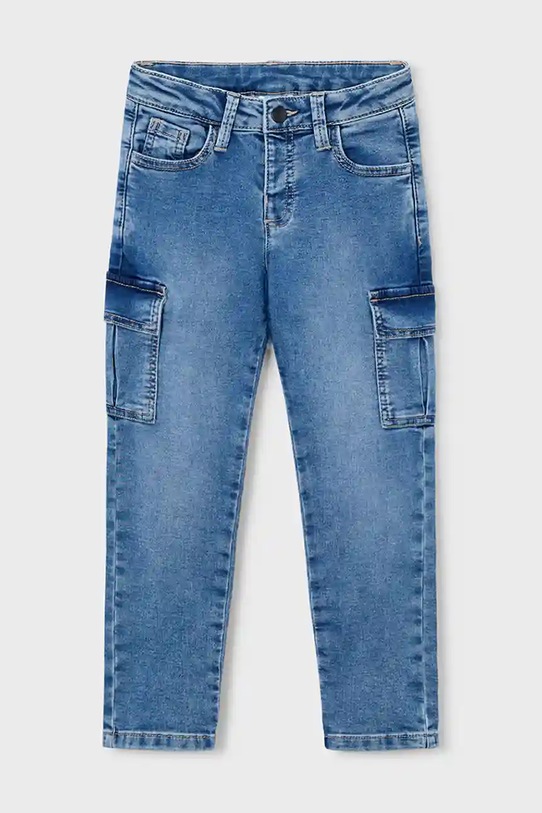 Детские джинсы Mayoral soft denim cargo Planet friendly голубой 4563.5D.Mini.9BYA