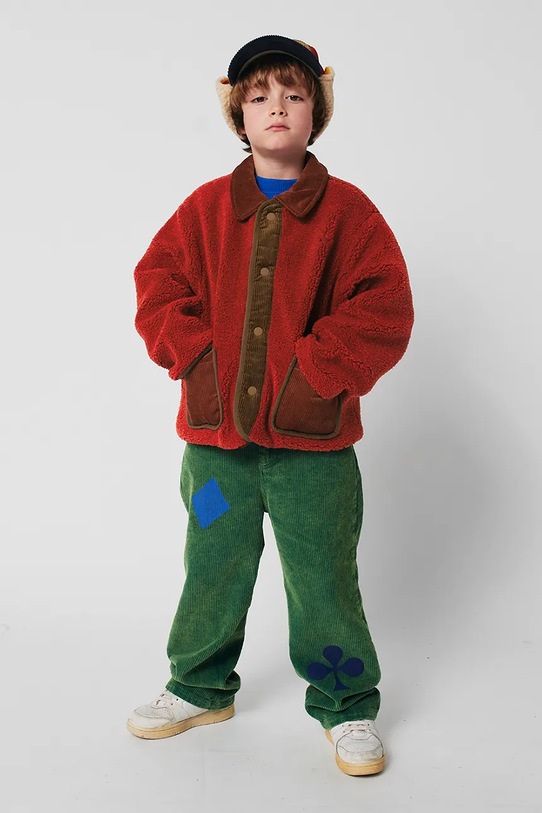 Bobo Choses jeansy dziecięce Bobo Joker Planet friendly zielony 225AC084