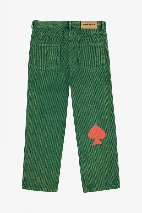 Chłopiec Bobo Choses jeansy dziecięce Bobo Joker 225AC084 zielony