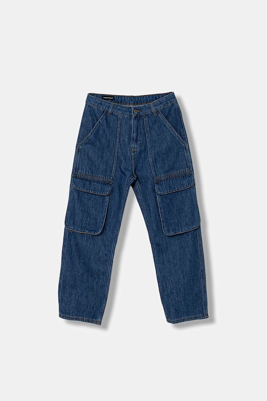 Emporio Armani jeansy dziecięce z regulacją niebieski EB000565.AF16376