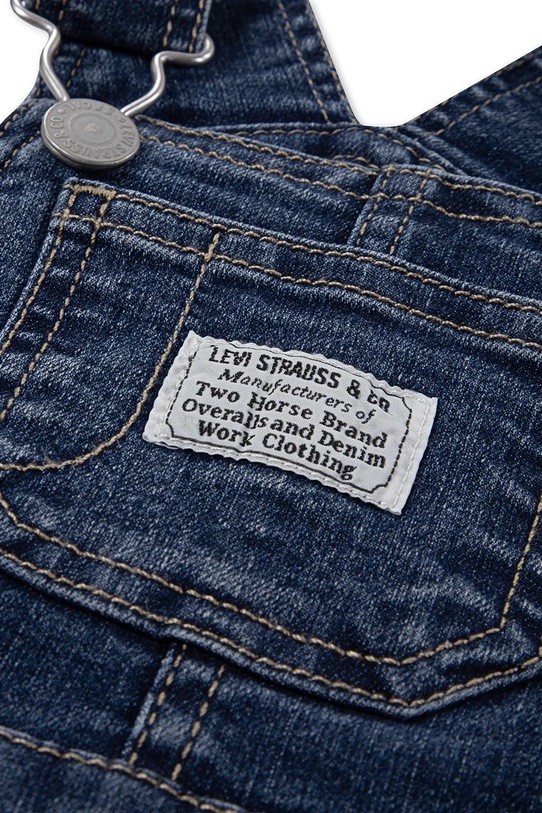 Dječje traper tregerice Levi's DENIM OVERALL plava 6ED533.B