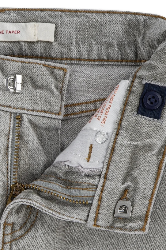 Levi's rifle straight detské 555 RELAXED STRAIGHT JEANS sivá 8EN695