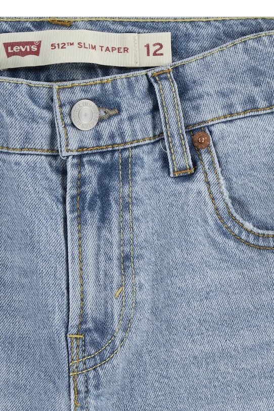 Chłopiec Levi's jeansy dziecięce 512 SLIM TAPER JEANS 9EL207 niebieski