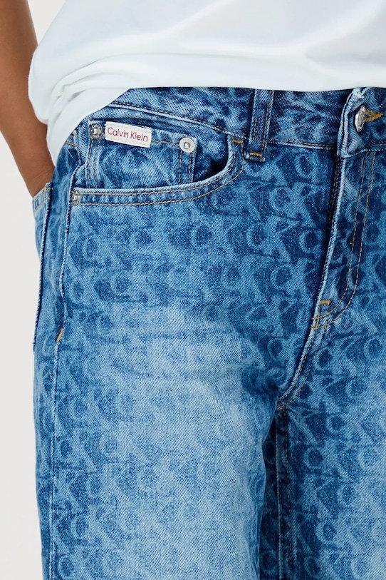 Detské rifle Calvin Klein Jeans SKATER modrá IB0IB02551.9BYA