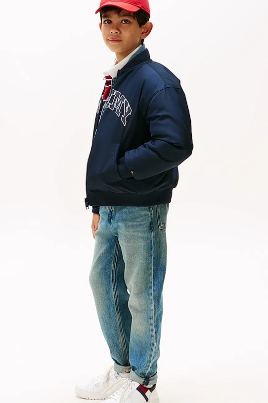 Дитячі джинси Tommy Hilfiger ARCHIVE блакитний KB0KB10013.9BYA