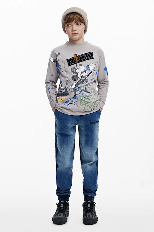 Desigual jeans copii reglabil albastru 25WBDD02