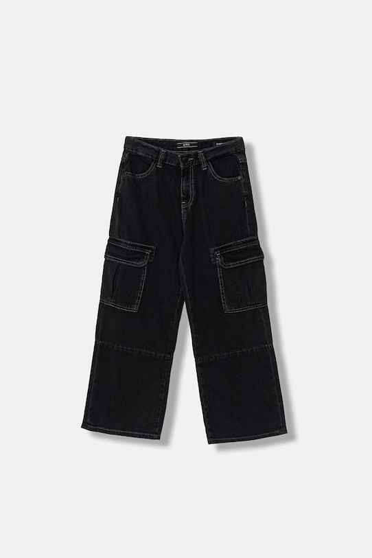 Guess jeansy dziecięce z regulacją czarny L5BA03.D5JL0.9BYA