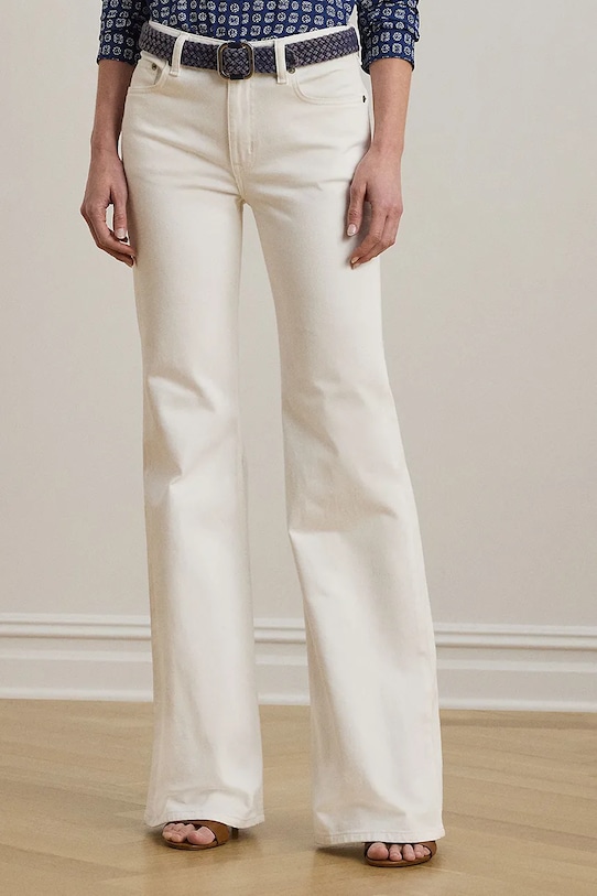 Τζιν παντελόνι Lauren Ralph Lauren Planet friendly λευκό 200971092