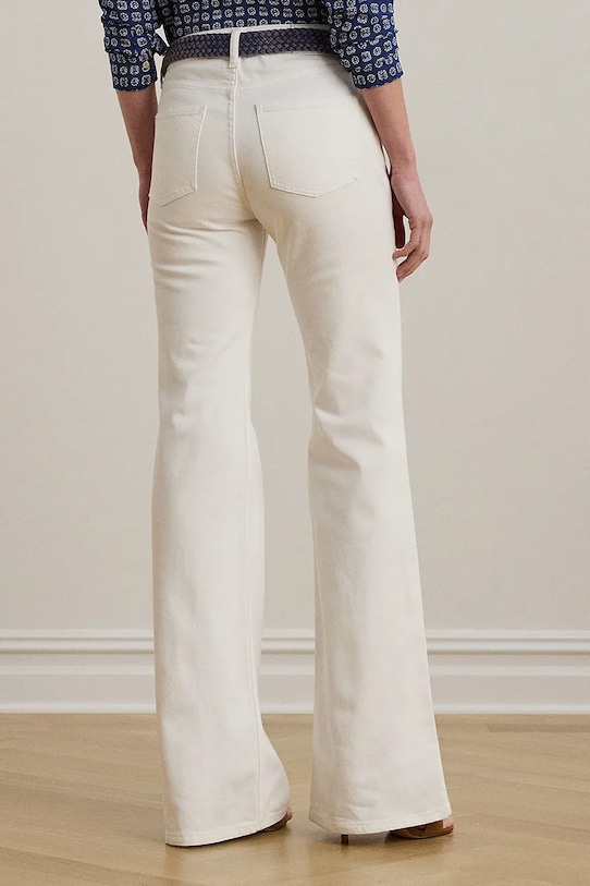 Τζιν παντελόνι Lauren Ralph Lauren 200971092 λευκό AW25