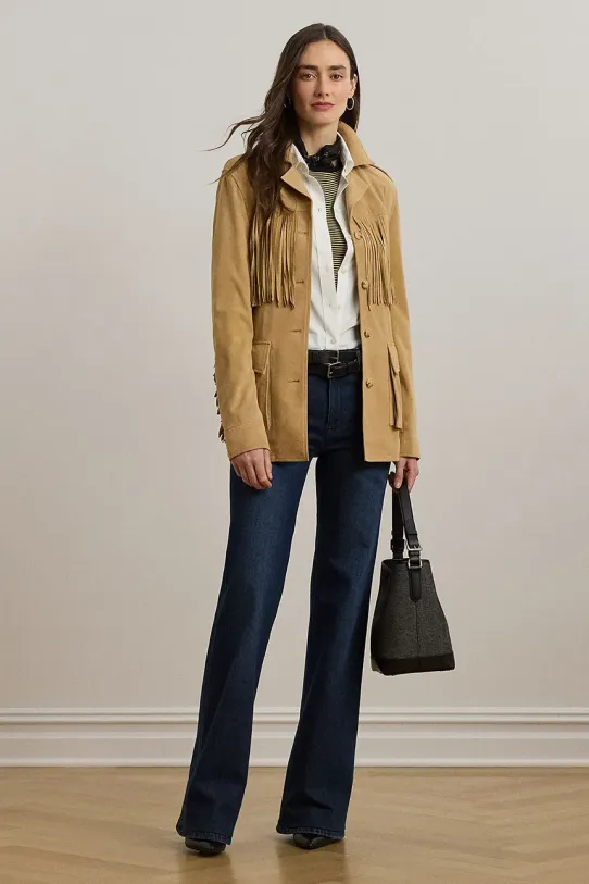 Odzież Lauren Ralph Lauren jeansy bawełniane 200982842 niebieski