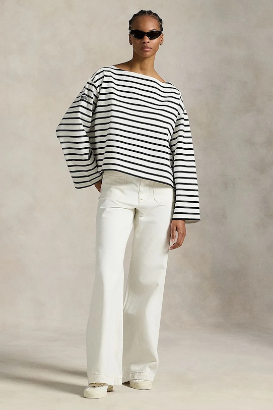 Ρούχα Τζιν παντελόνι Polo Ralph Lauren 211971222 λευκό