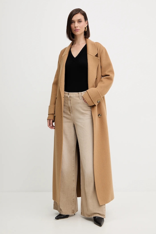 Patrizia Pepe jeansy 8P0715.D124 beżowy AW25