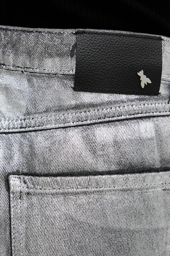 Bavlněné kalhoty Patrizia Pepe stříbrná 8P0737.D114