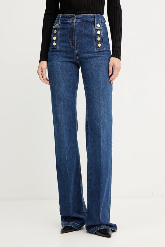Elisabetta Franchi jeansy niebieski PJ02D56E2