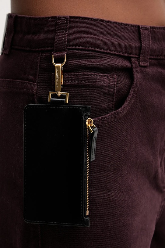 Elisabetta Franchi jeansy fioletowy PJ04D56E2