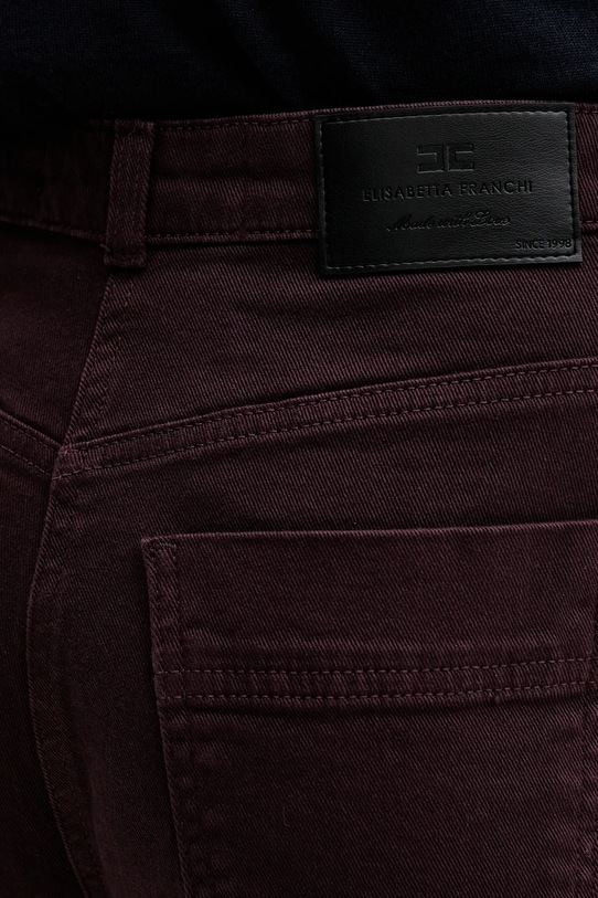 Elisabetta Franchi jeansy PJ04D56E2 fioletowy