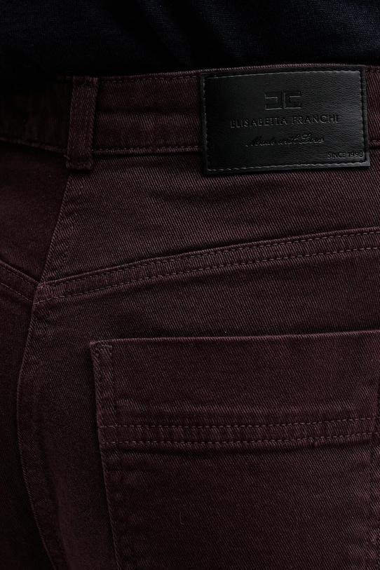 Džíny Elisabetta Franchi PJ04D56E2 fialová