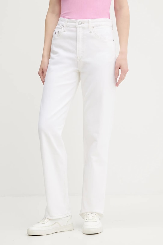 Τζιν παντελόνι Tommy Jeans Planet friendly λευκό DW0DW20481