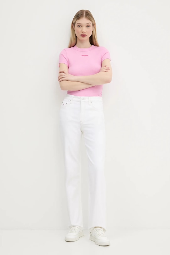 Tommy Jeans jeansy DW0DW20481 beżowy AW25