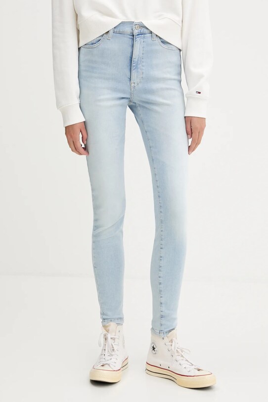 Traperice Tommy Jeans visoki plava DW0DW20492
