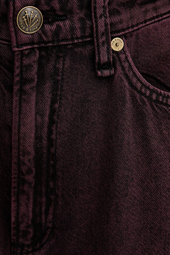 Rag & Bone jeansy bordowy WDD25P1004FWBA