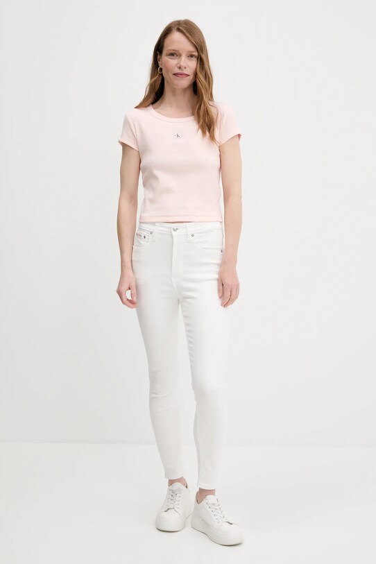 Calvin Klein Jeans jeans LV047B795G alb AW25