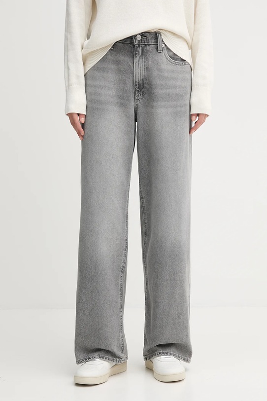 Džíny Calvin Klein Jeans šedá LV047C722G