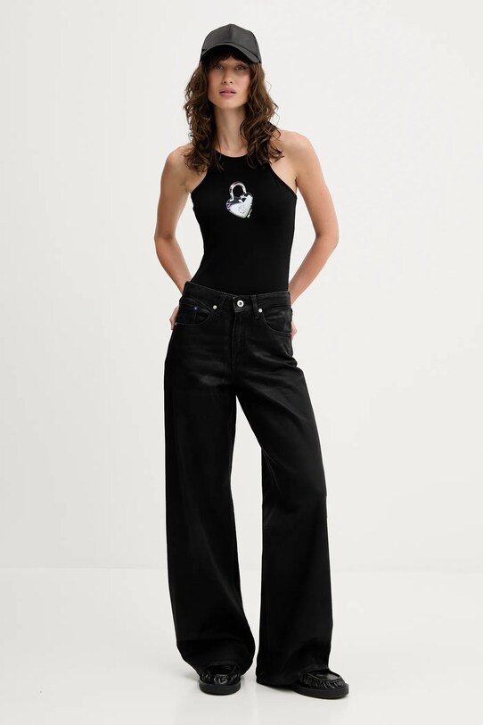 Karl Lagerfeld Jeans jeansy A3W10074 czarny AW25