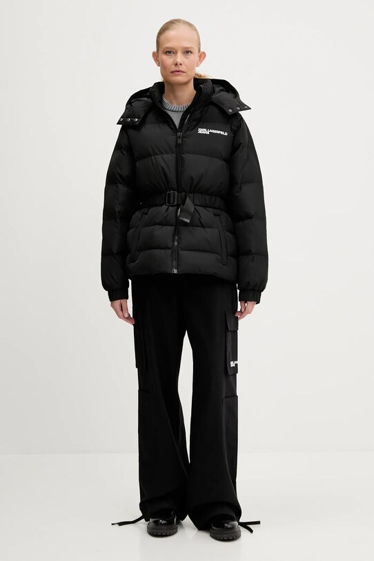 Hlače Karl Lagerfeld Jeans A3W10081 crna AW25