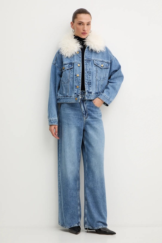 Τζιν παντελόνι Guess GINA W5YA2G.D5QKB σκούρο μπλε AW25