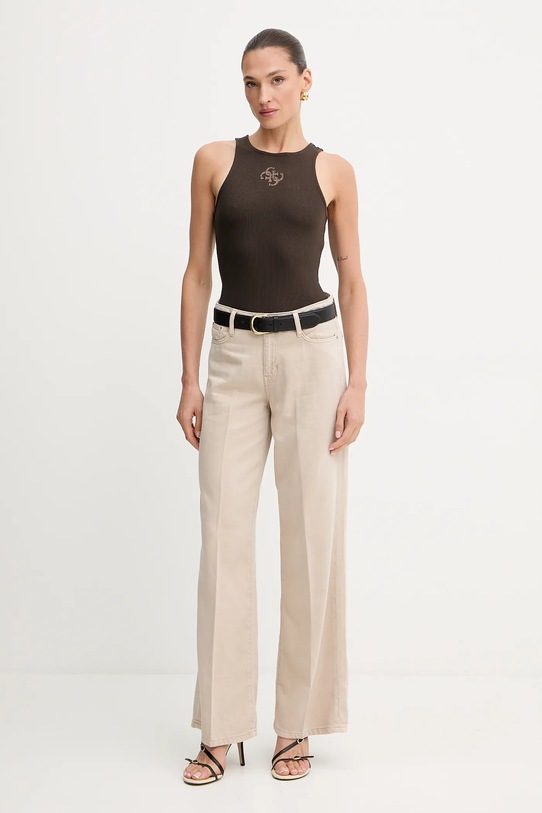 Τζιν παντελόνι Guess W5RA96.WFD53 μπεζ AW25