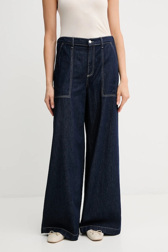 United Colors of Benetton jeansy Planet friendly granatowy 40M0DE02H