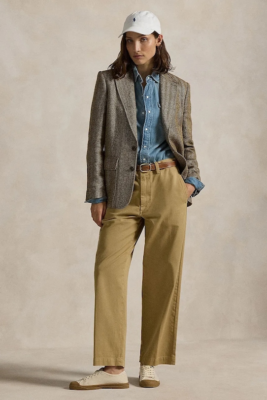 Τζιν παντελόνι Polo Ralph Lauren Str Lg Chino Full Length Flat πράσινο 211967729