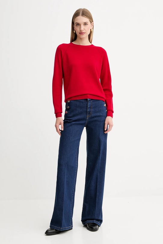 Fracomina jeansy FR25WV2025D45002 granatowy AW25