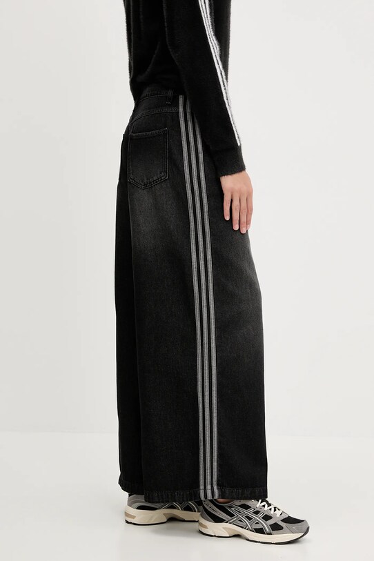 adidas Originals jeans Denim Wide Pant negru JV7453